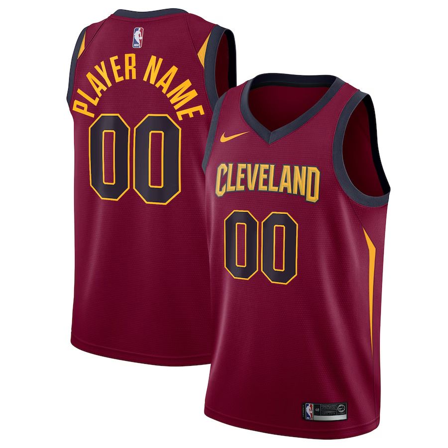 Men Cleveland Cavaliers Nike Maroon Swingman Custom NBA Jersey
